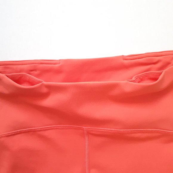 Lululemon Sun Runner Crop *17" Orange Size 6 - Picture 10 of 13
